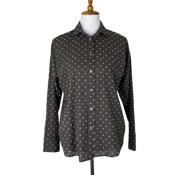 ATM ANTHONY THOMAS MELILLO Clip Dot Boyfriend Shirt XS NWT - Picture 3 of 14